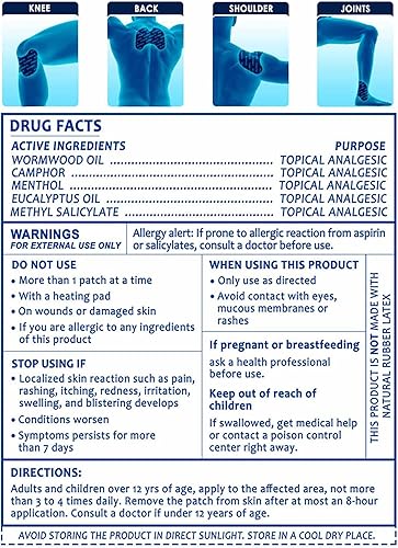 Miniatura 2 de Koprez Parches herbales para aliviar el dolor (12 unidades) | Parches de calor de larga duración para aliviar el dolor de rodilla, espalda y cuerpo