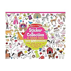 Melissa & Doug Sticker Collection Book: Princesses, Tea Party, Animals, and More - 500+ Stickers - FSC Certified