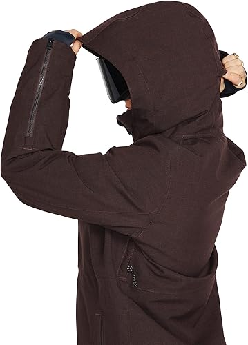 Miniatura 13 de Volcom Sherwin - Chaqueta de invierno con capucha aislada para snowboard y esquí para mujer