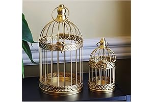 Mesmerizing Gold Birdcage Lanterns: Illuminate Your Space with Elegance and Charm