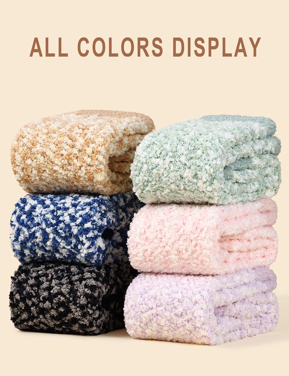 Litfun Fuzzy Socks for Women Cozy Fluffy Winter Warm Sleep Socks Super Comfy and Soft - Image 4