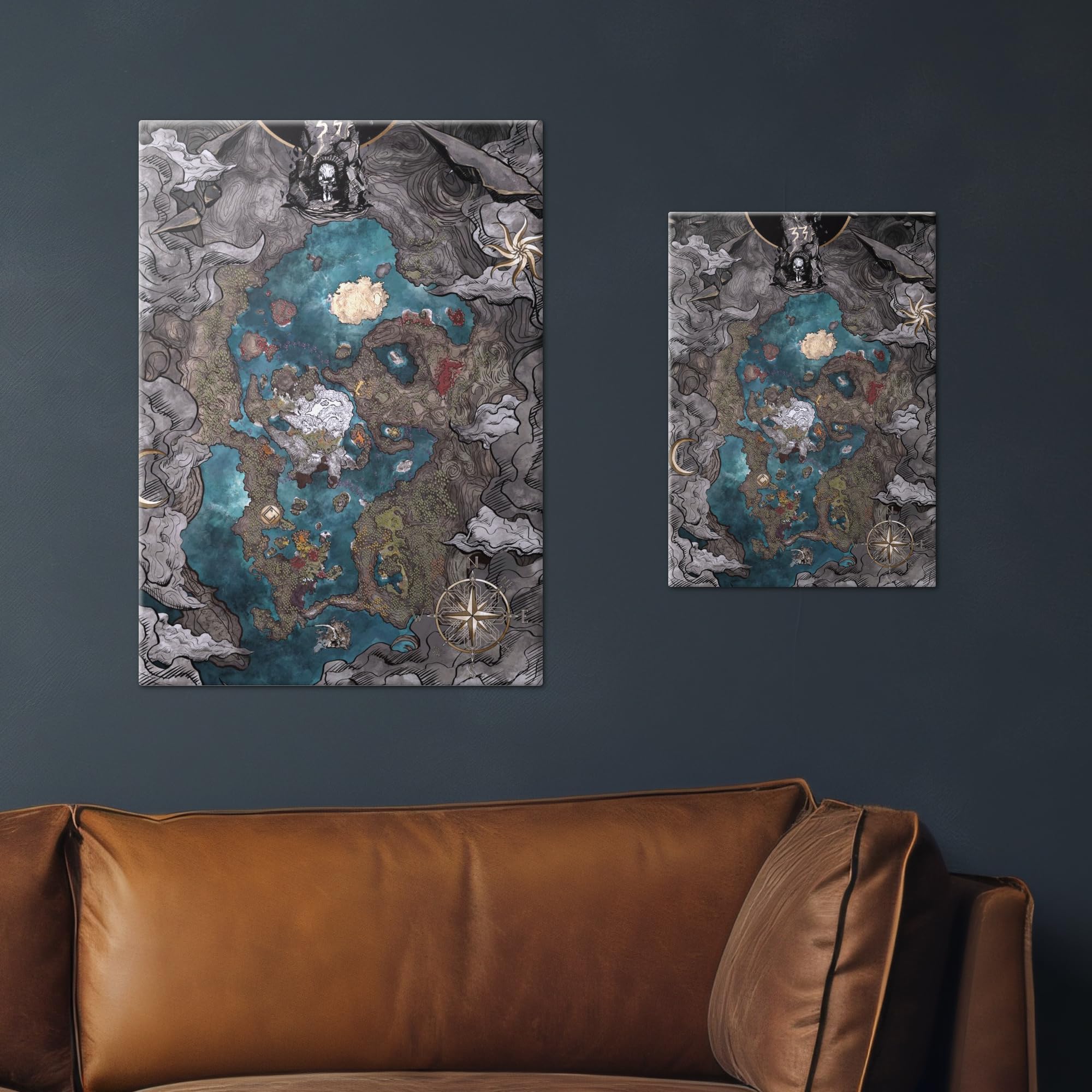 Displate Officiel Clair Obscur: Expedition 33 Poster - A World Unveiled - Métallique Fixation Magnétique Licence Officielle Image Affiche de Haute Qualité 45 cm x 32 cm