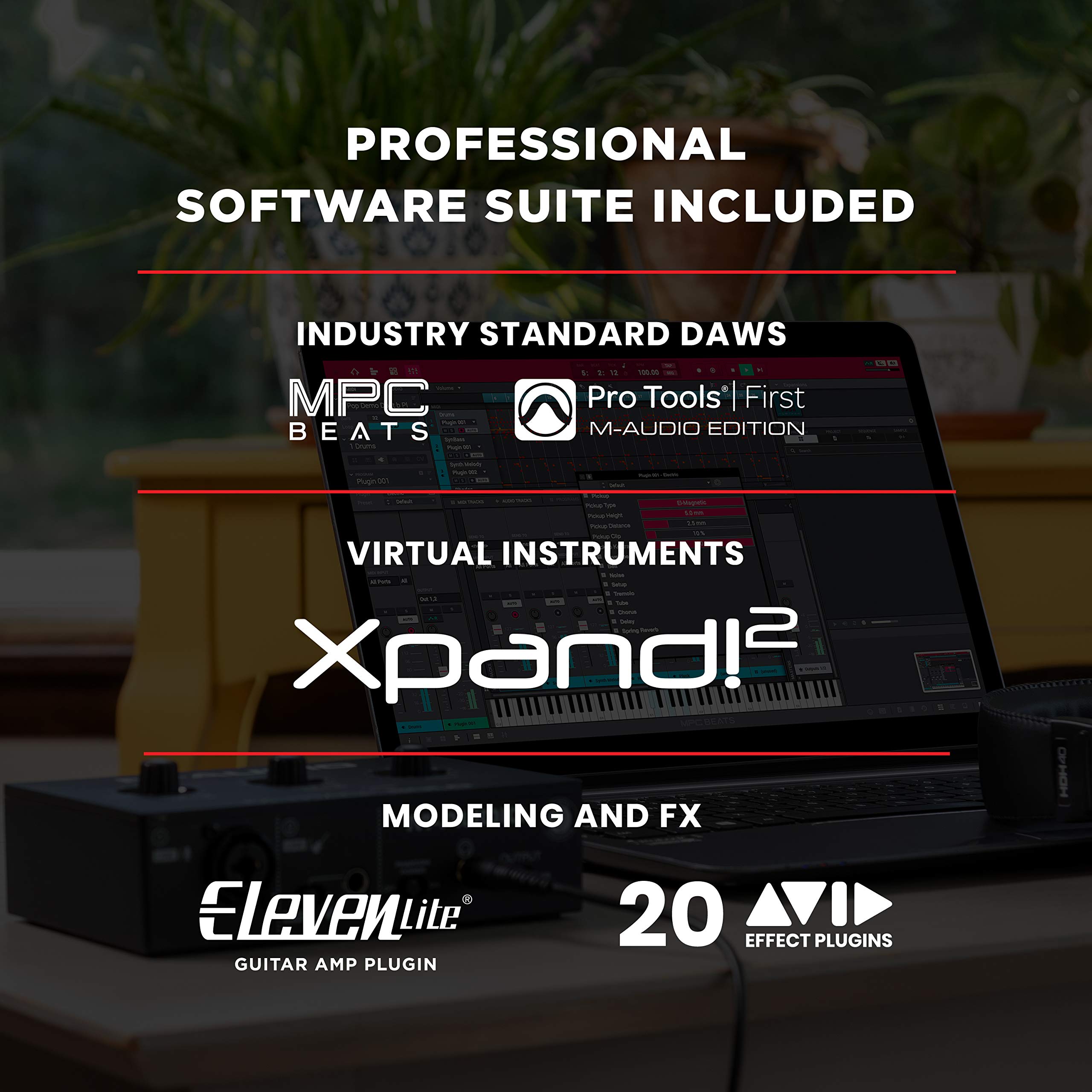 MAudio MTrack Solo USB Audio Interface for Recording, Streaming and