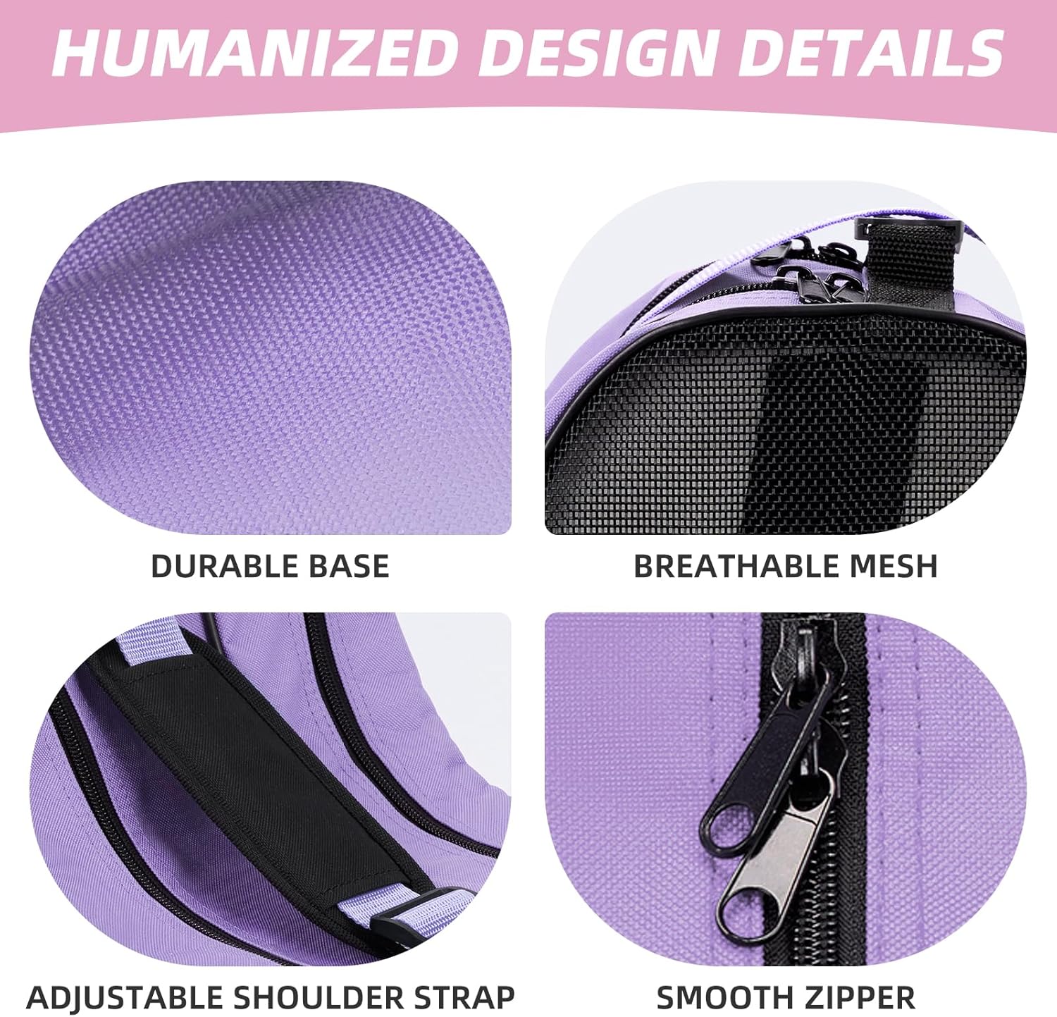 Breathable Skate Bag with Adjustable Shoulder Strap - Large Capacity Fits Inline, Ice & Most Roller Skates