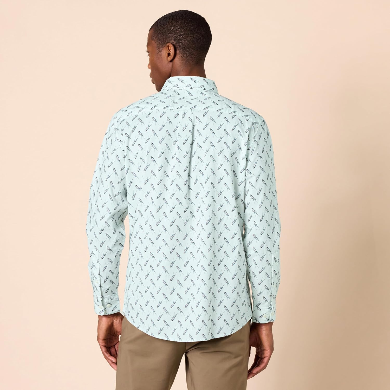 Amazon Essentials Men's Long-Sleeve Regular-fit Stretch Poplin Shirt - Image 3