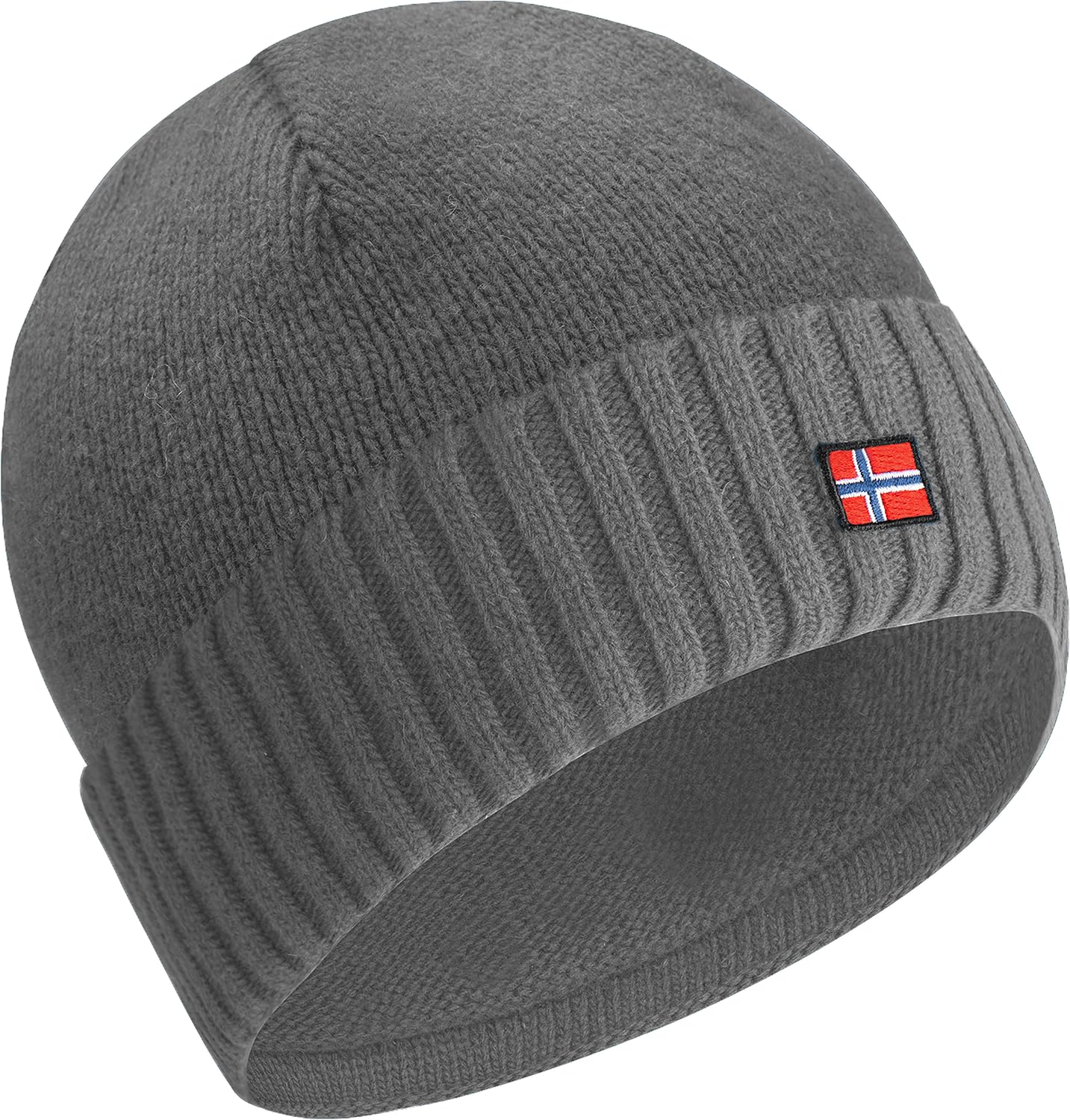 ACE Bonnet d'hiver Norway - Bonnet tricoté en Laine de Mouton pour Adultes - Bonnet en Laine pour Femmes et Hommes