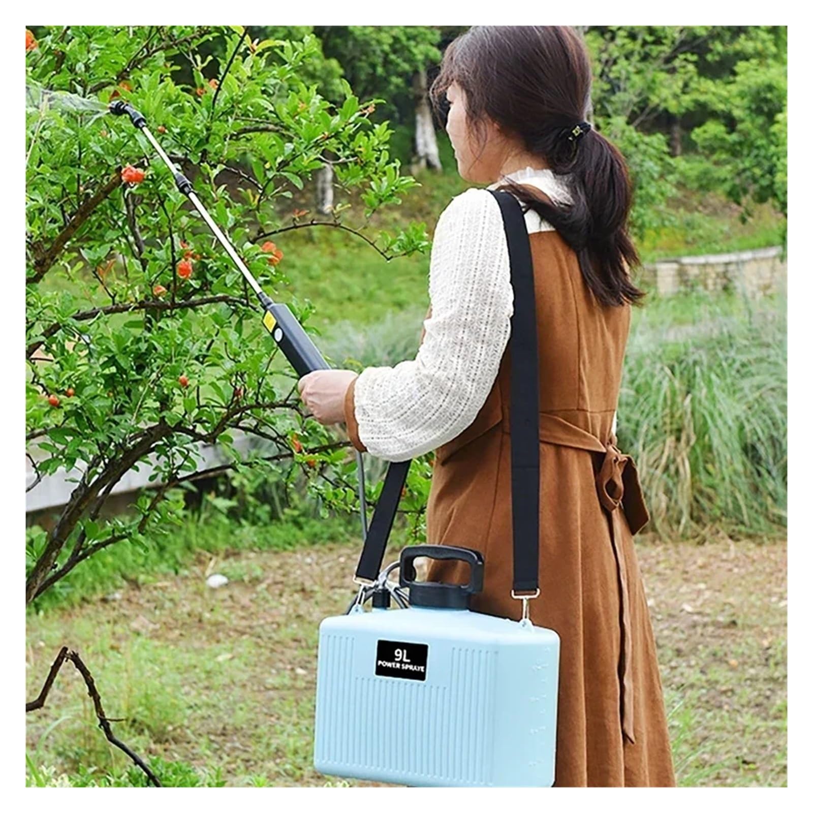 Pulvérisateur électrique de Jardin 5L/9L 2000mAh, atomisation Automatique, USB, Bouteille, arrosoir, Irrigation Puissant sans Effort(9l)