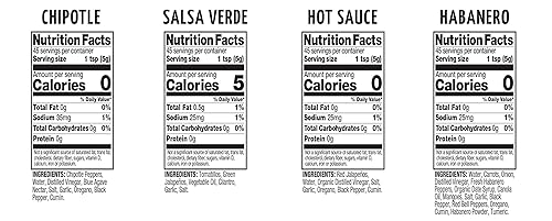 Miniatura 9 de Tia Lupita Chipotle - Salsa picante de 8 onzas (paquete de 2) especias medianas con sabor dulce ahumado, sin gluten, sin OMG, sin azúcar, baja en