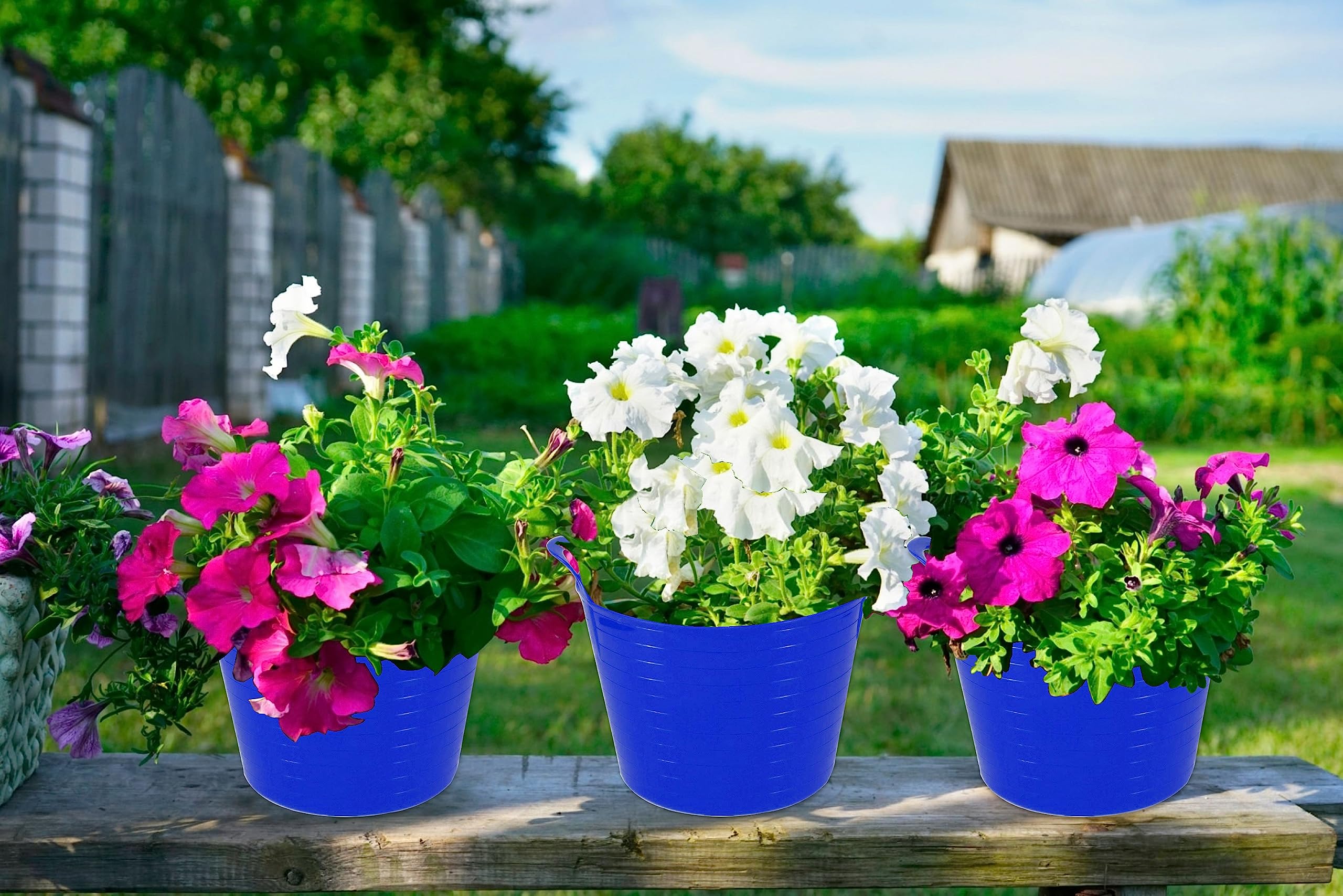 Pack Of 5-26/42/75 Litre Flexi Tubs - Multipurpose Flexible Coloured