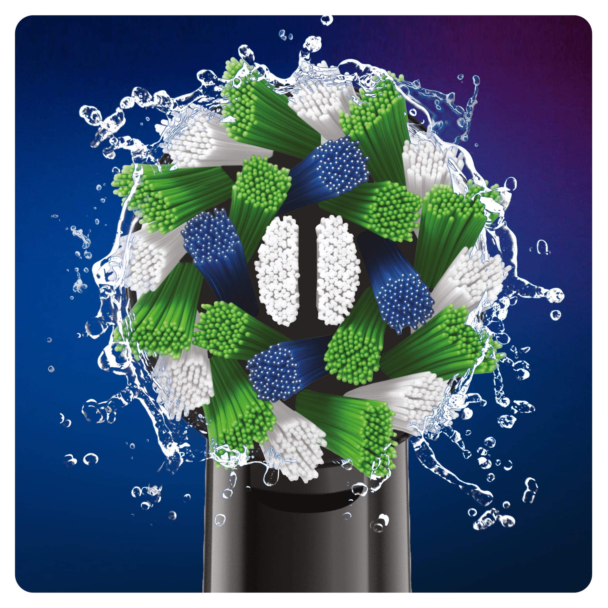 Oral-B CrossAction Black Edition - Cabezales para cepillo de dientes eléctrico (cerdas CleanMaximiser, 10 unidades)