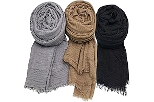 3PCS Women's Soft Cozy Casual Scarfs