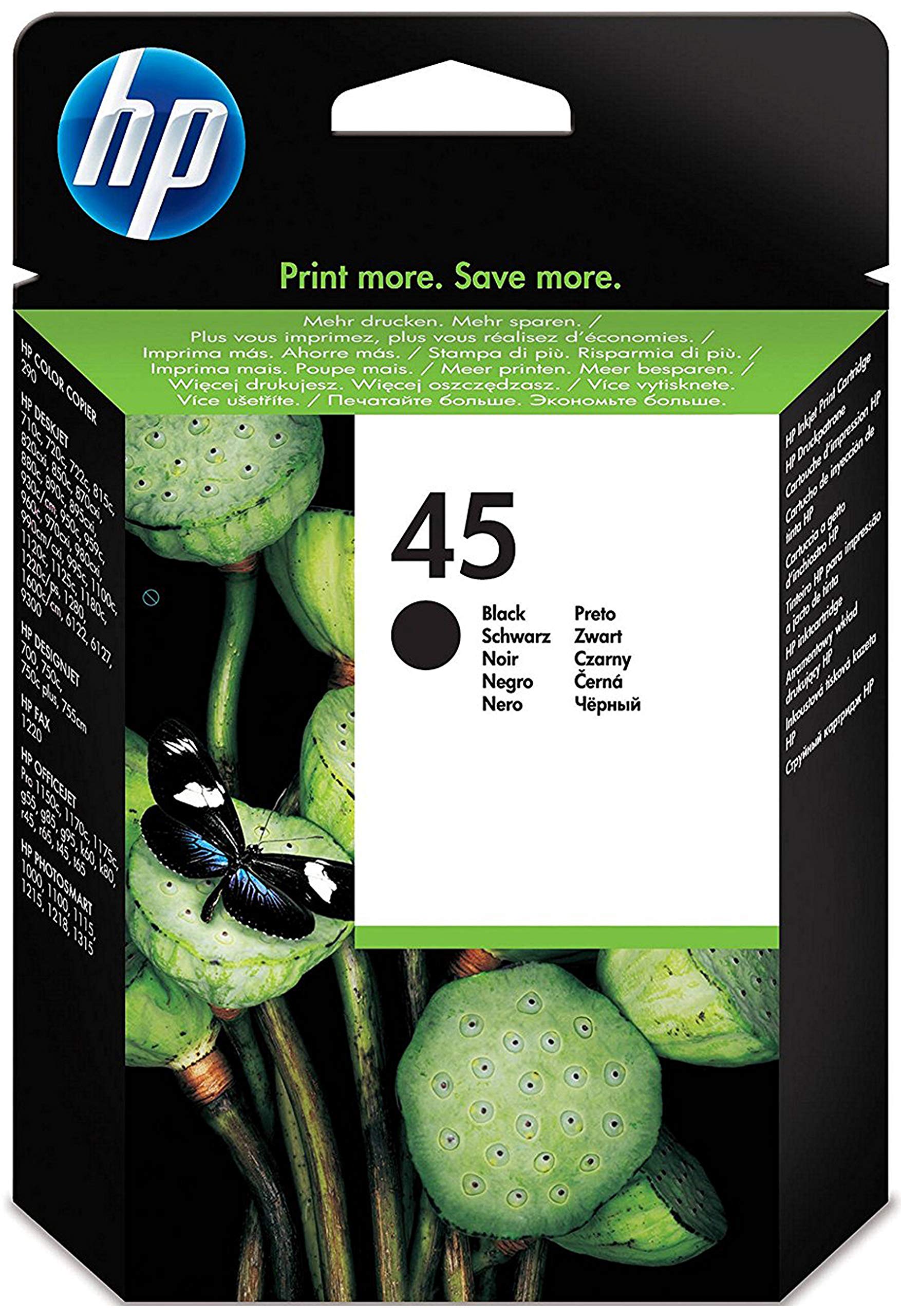HP 51645AE - Cabezal de impresión, 930 páginas/42 ml, Negro