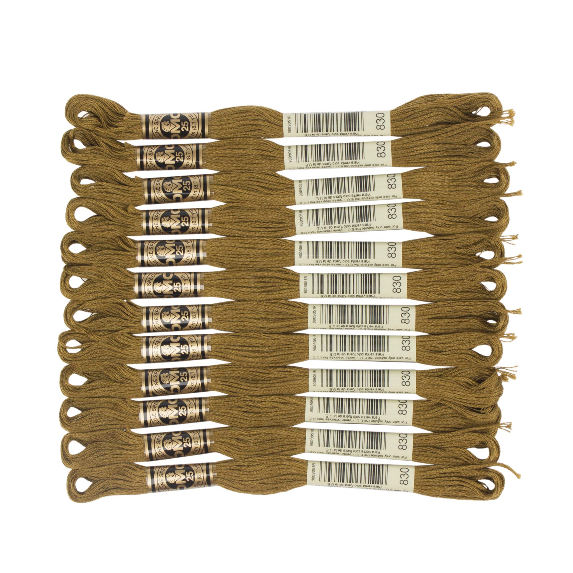 DMC 6-Strand Embroidery Cotton Floss, Dark Golden Olive