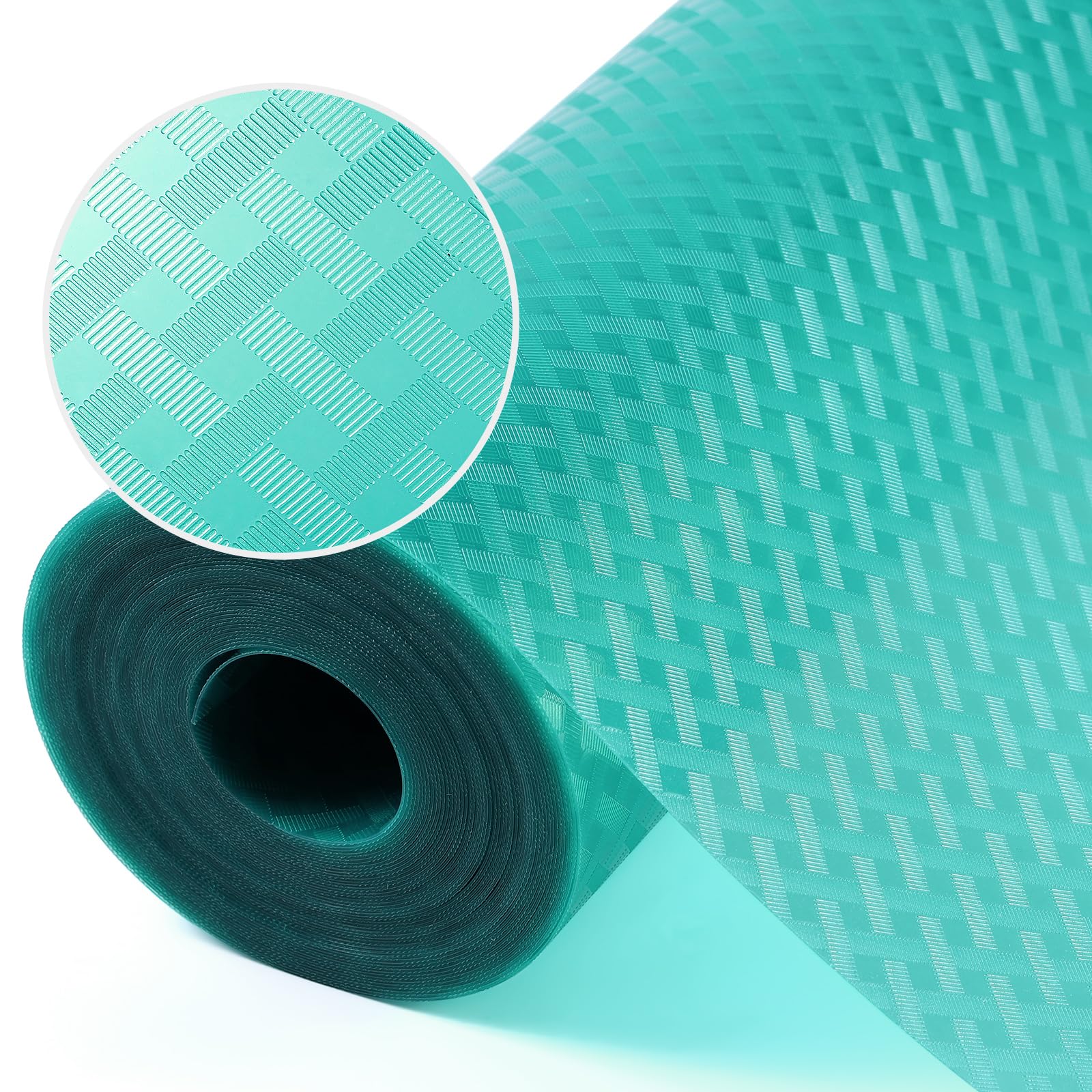 Blue Shelf Liners for Kitchen Cabinets Refrigerator Liners Waterproof & Oil-Proof Kitchen Cupboard Liner Drawer Mats EVA Material Non Adhesive