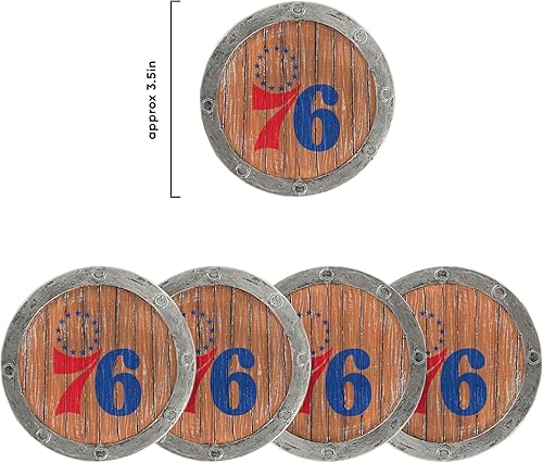 Miniatura 5 de FOCO NBA 5-Pack Barrel Coaster Set