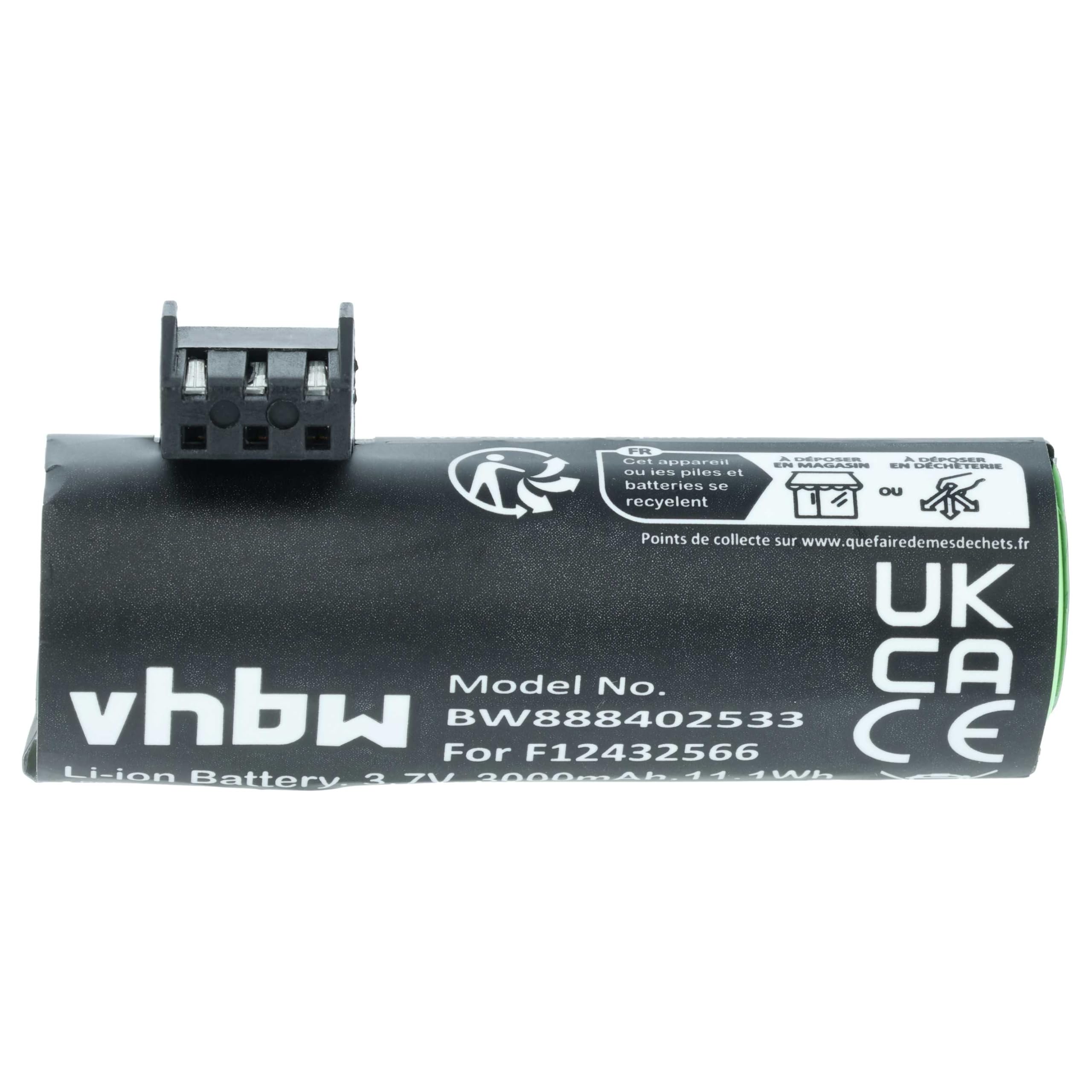 vhbw 5X Akku kompatibel mit Ingenico Move 5000F | 5000s, 5000 Barcodescanner POS (3000 mAh, 3,7 V, Li-Ion)