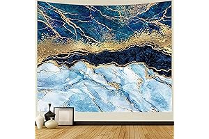 Stunning Navy Blue Tapestry: A Liquid Flow of Nature's Grace