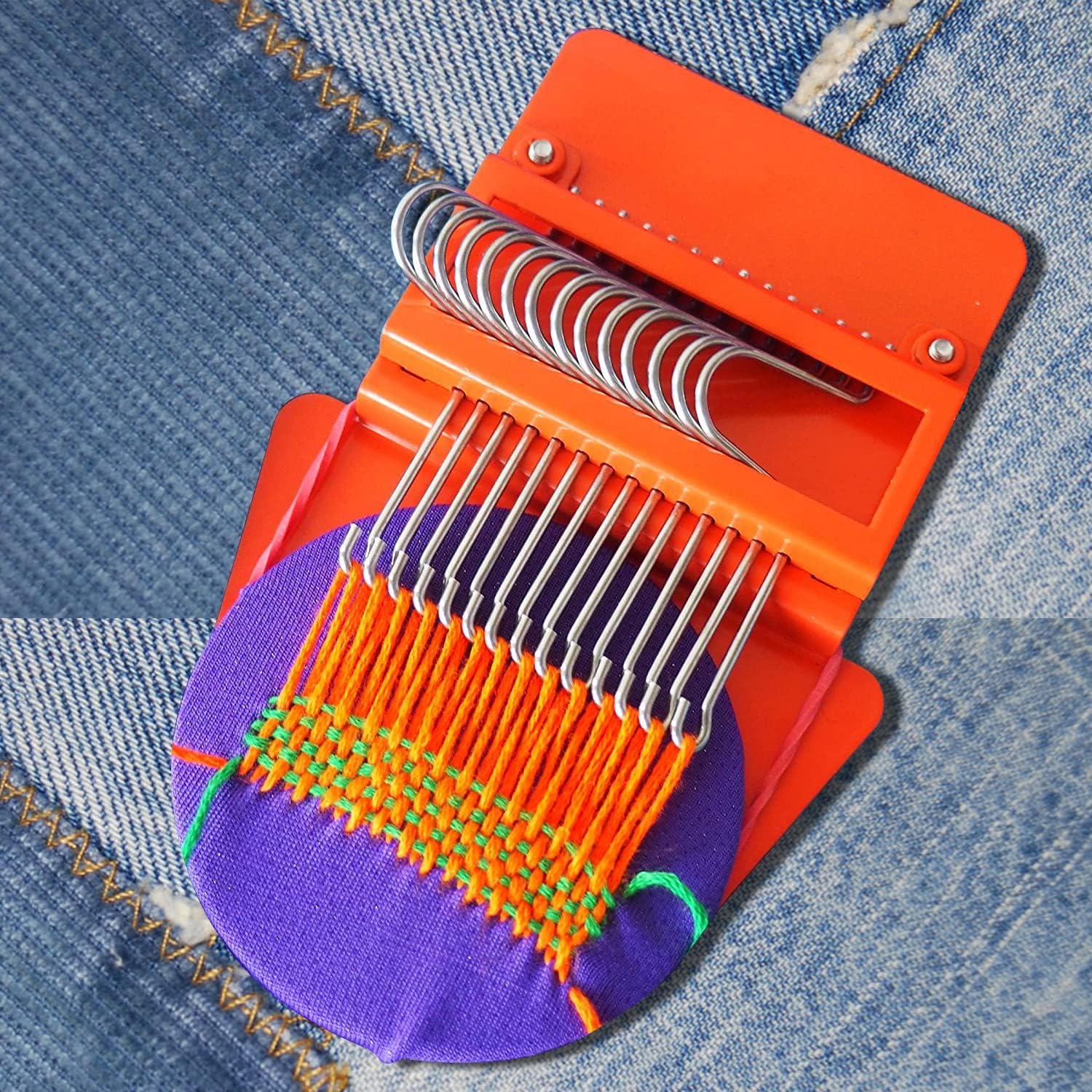 Speedweve Style Darning Mini Loom Machine, Small Weaving Loom for