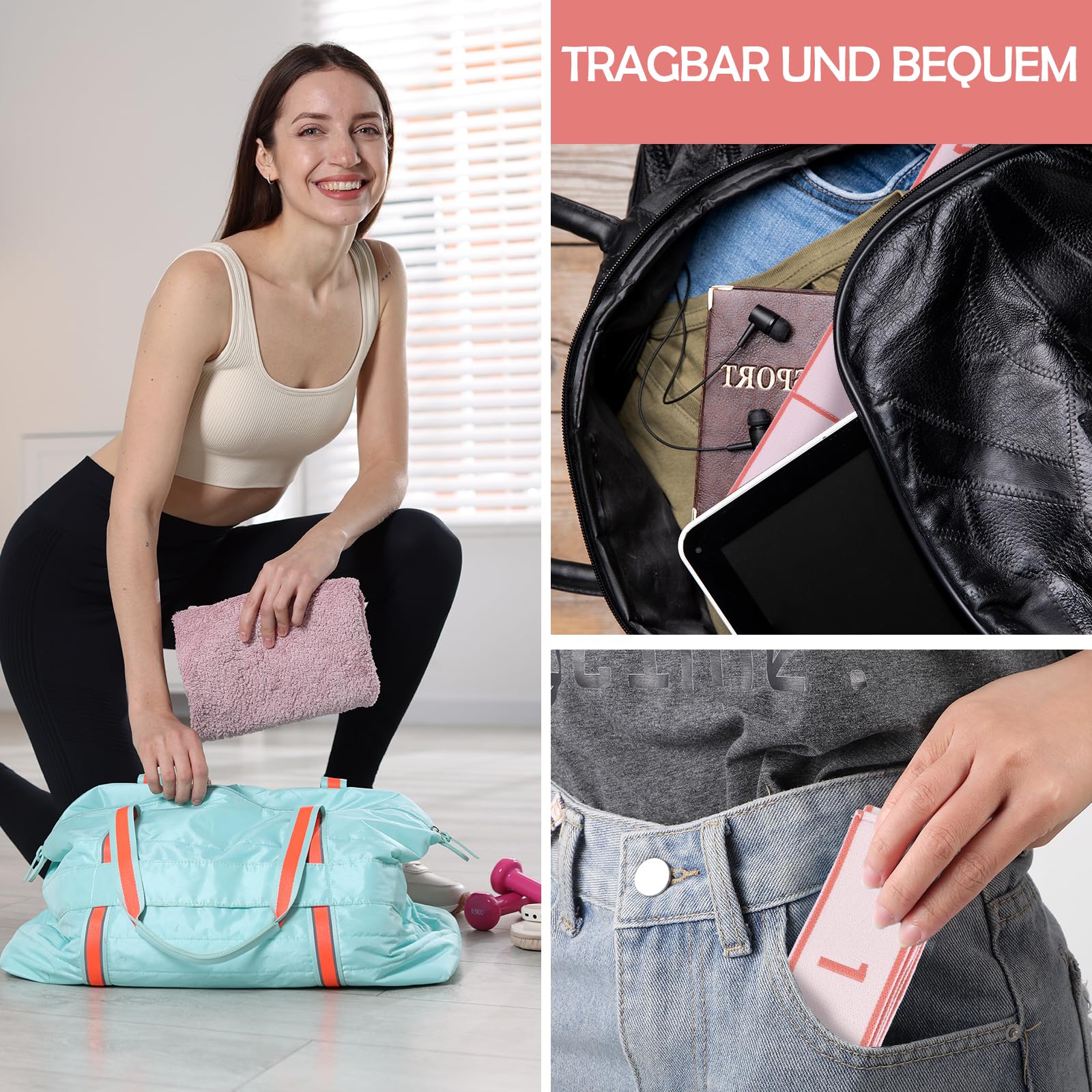 Elastyczna taśma do jogi z 10 kokardkami, różowa, joga, rozciągliwa taśma fitness, joga, akcesoria oporowe, elastyczna taśma gimnastyczna do pilatesu