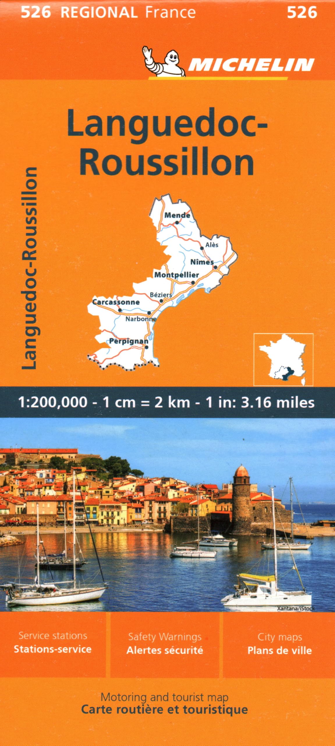 Michelin Regional France Languedoc-Roussillon Map
