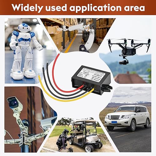 Miniatura 7 de Klnuoxj DC 24V 12V a 5V 5A 25W Módulo convertidor reducido Regulador de voltaje reducido Convertidor de potencia de coche 24 voltios 12 voltios a 5