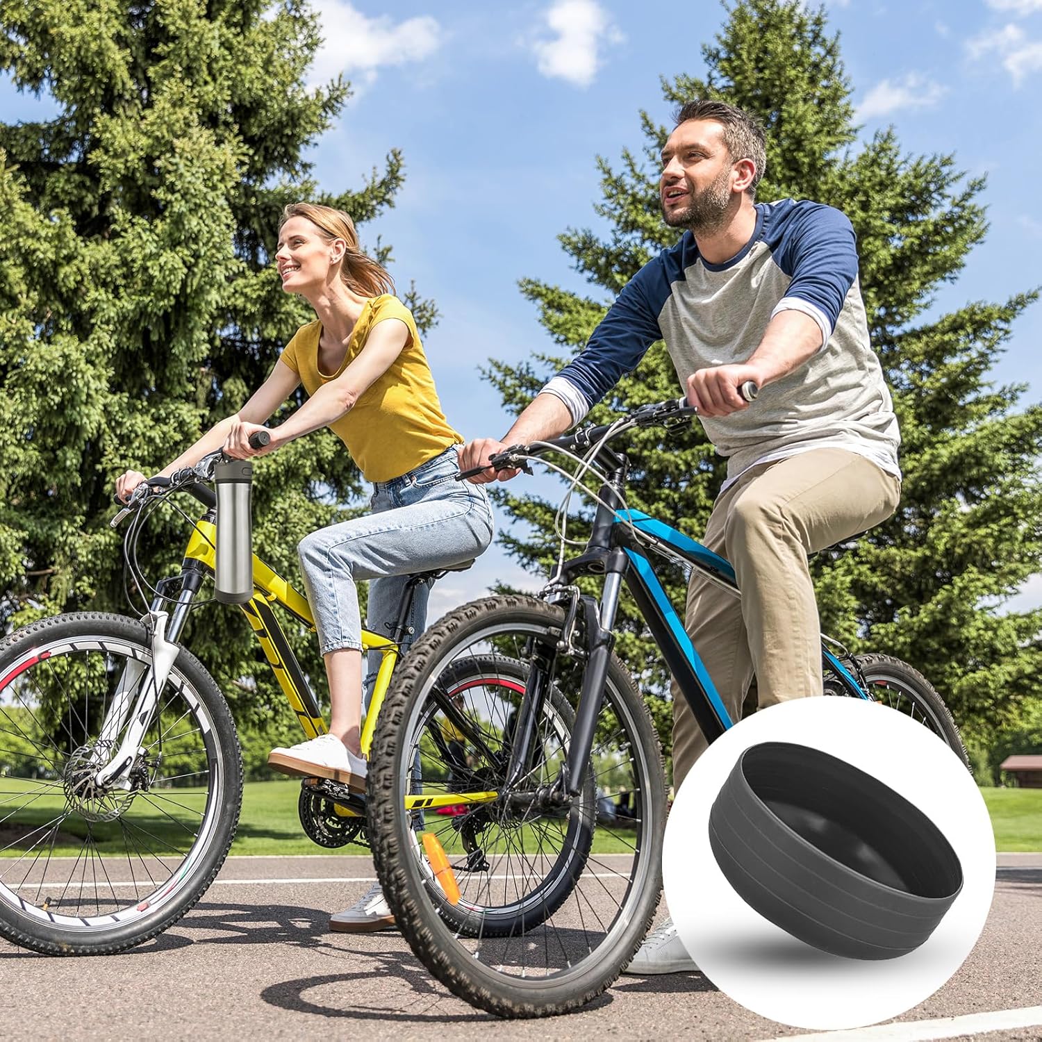 2pcs Silicone Water Bottle Boot for Contigo Ashland Chill 24oz, Protective Water Bottle Bottom Sleeve for Bottle Protection Accessories - Image 5