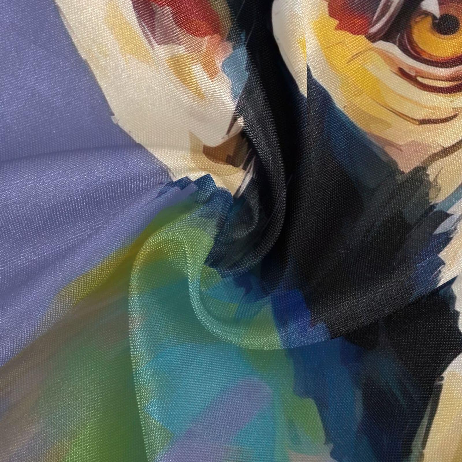 Wajiw 60 Inch Indoor Outdoor Round Tablecloth with Umbrella Hole and Zipper Waterproof Patio Table Cover for Camping Dining Room Party Outdoor Picnic,Monkey