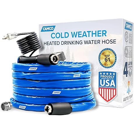 Camco 25-Ft Heated Water Hose for RV