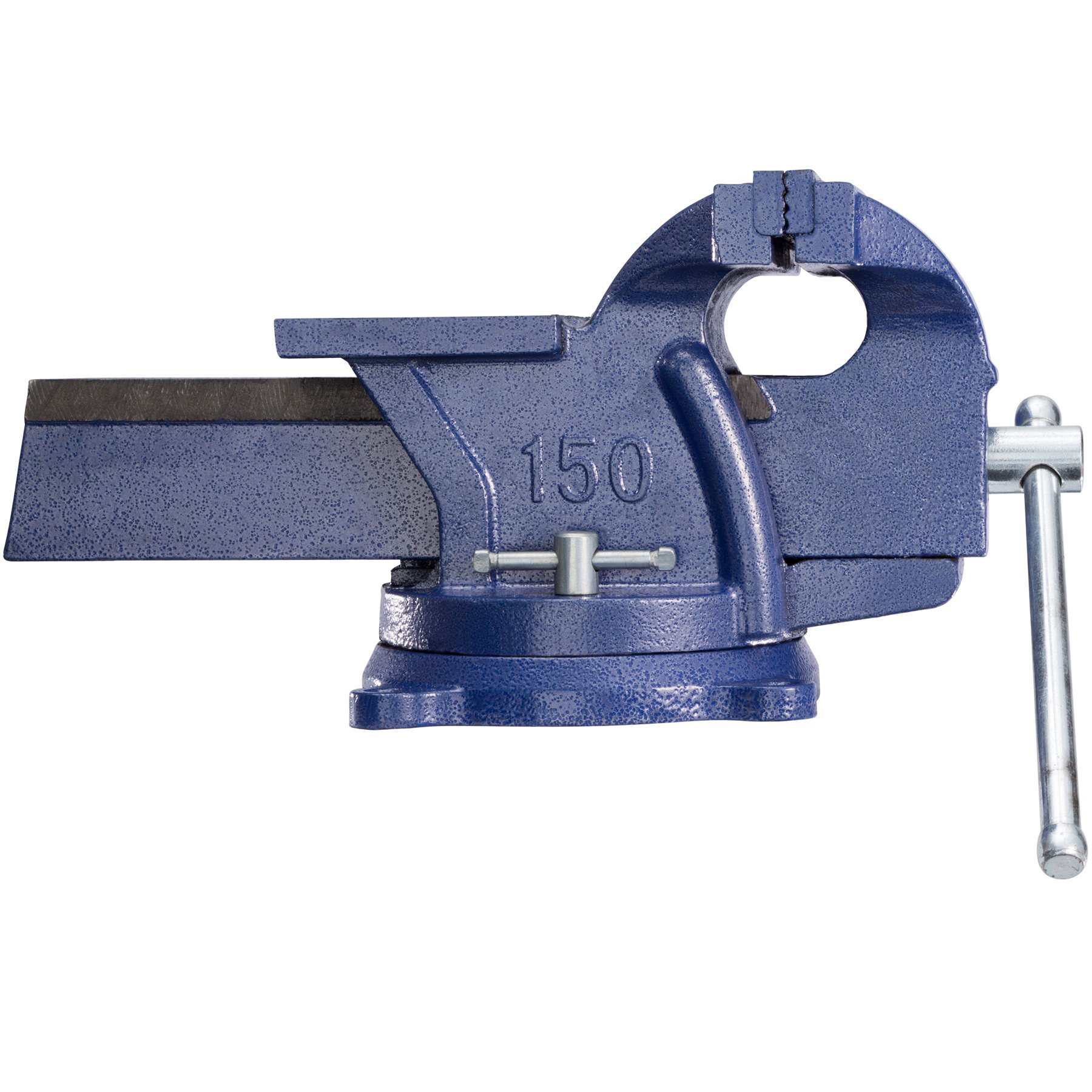 tectake® tornillo de banco, hierro fundido con yunque, base giratoria 360°, ideal para banco de trabajo, herramientas de taller, torno de banco, herramienta yunque herrero - 33 x 15 x 17 cm