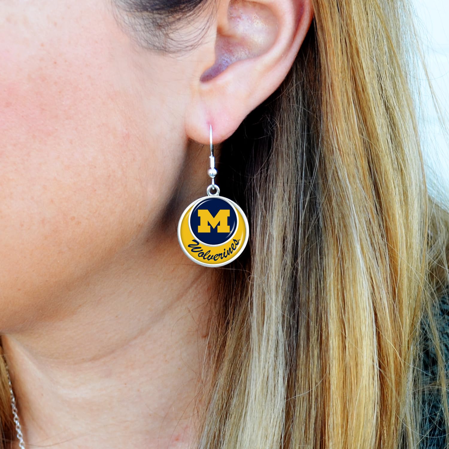 Notre Dame University Logo Earrings (PIERCED)