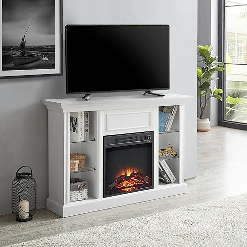 Tall White Fireplace Tv Stand tall white fireplace tv stand