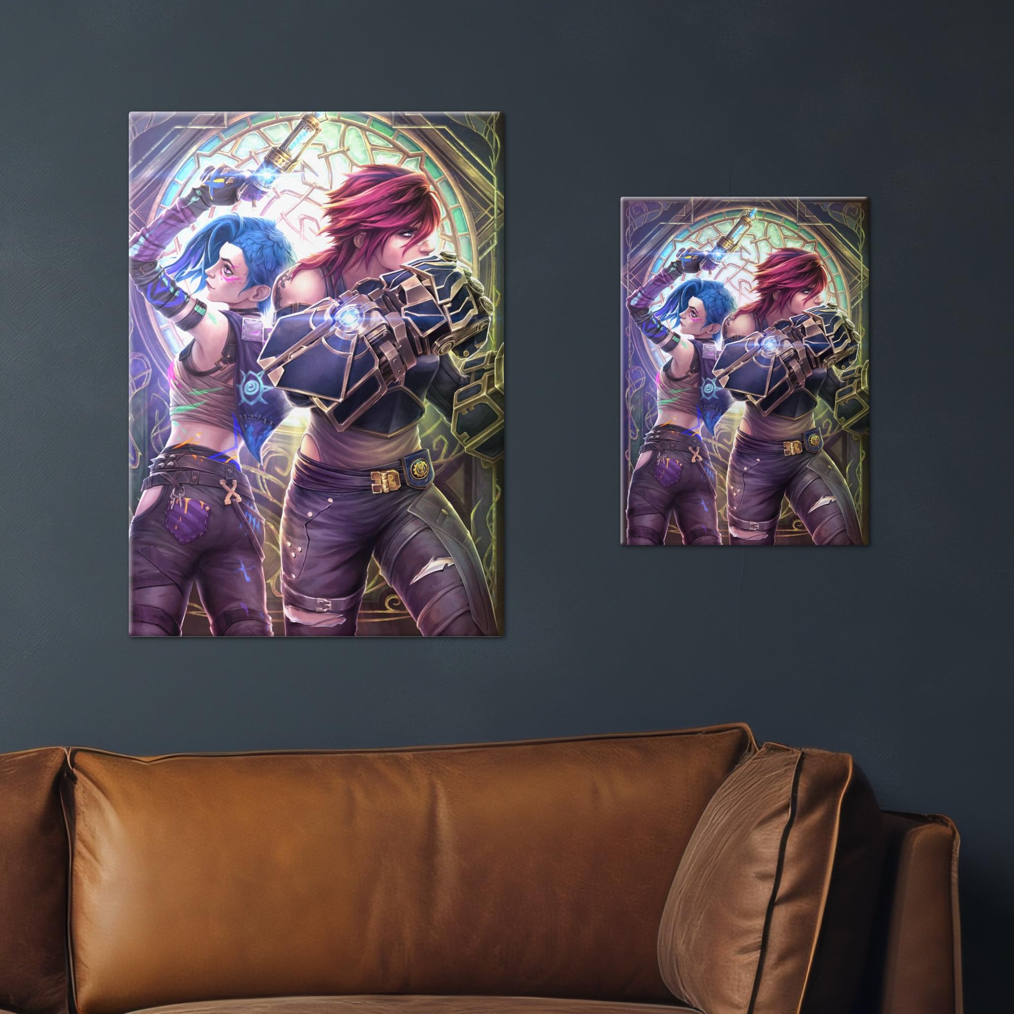 Displate Metall poster Arcane Always with You Sis Größe M | Bild Plakate für Schlafzimmer Dekor, Geschenke. Magnetische Befestigung Wandposter, Wanddeko. Metall Wandkunst.