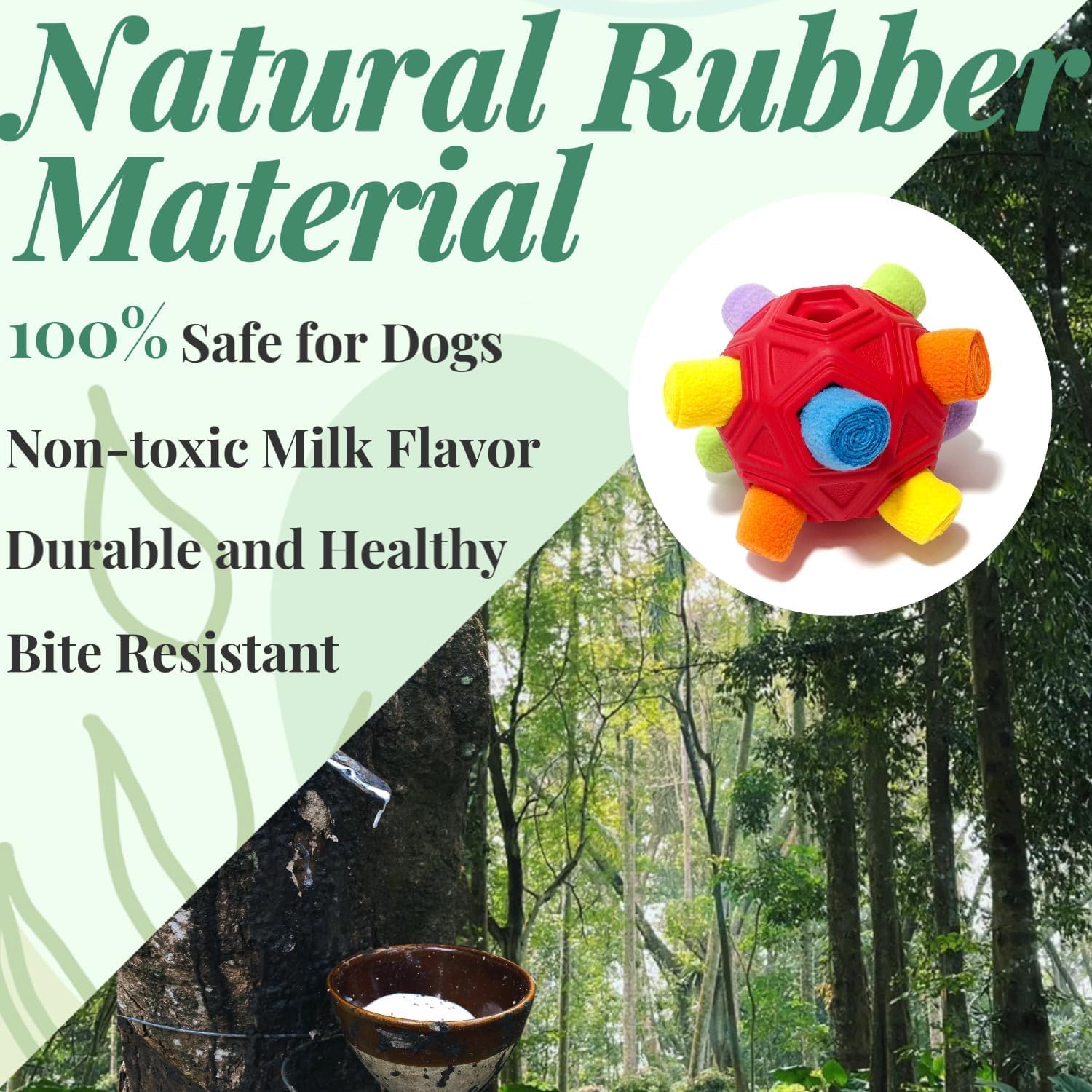 Schnüffelball für Hunde Hundespielzeug Unzerbrechlich Upgrade Ball Interaktives Spielzeug Snuffle Tragbarer Haustier Puzzle Snuffle Ball Toy für Kleine Mitte Groß Hunde (Rot Regenbogen)