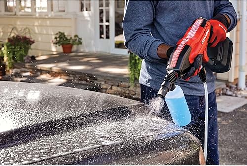 Miniatura 9 de CRAFTSMAN V20 - Pistola de pulverización inalámbrica para lavadora a presión, 350 PSI máximo, con extensión, botella de jabón, batería y cargador