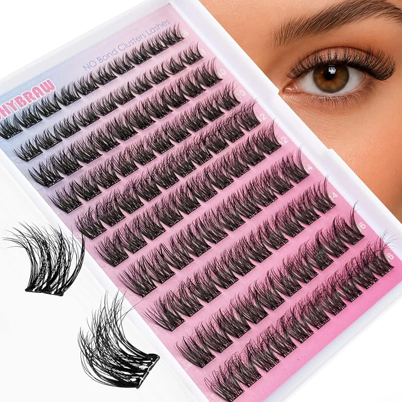 Cílios Postiços em Tufos Whybraw com Curvatura CC, 8 a 16 mm