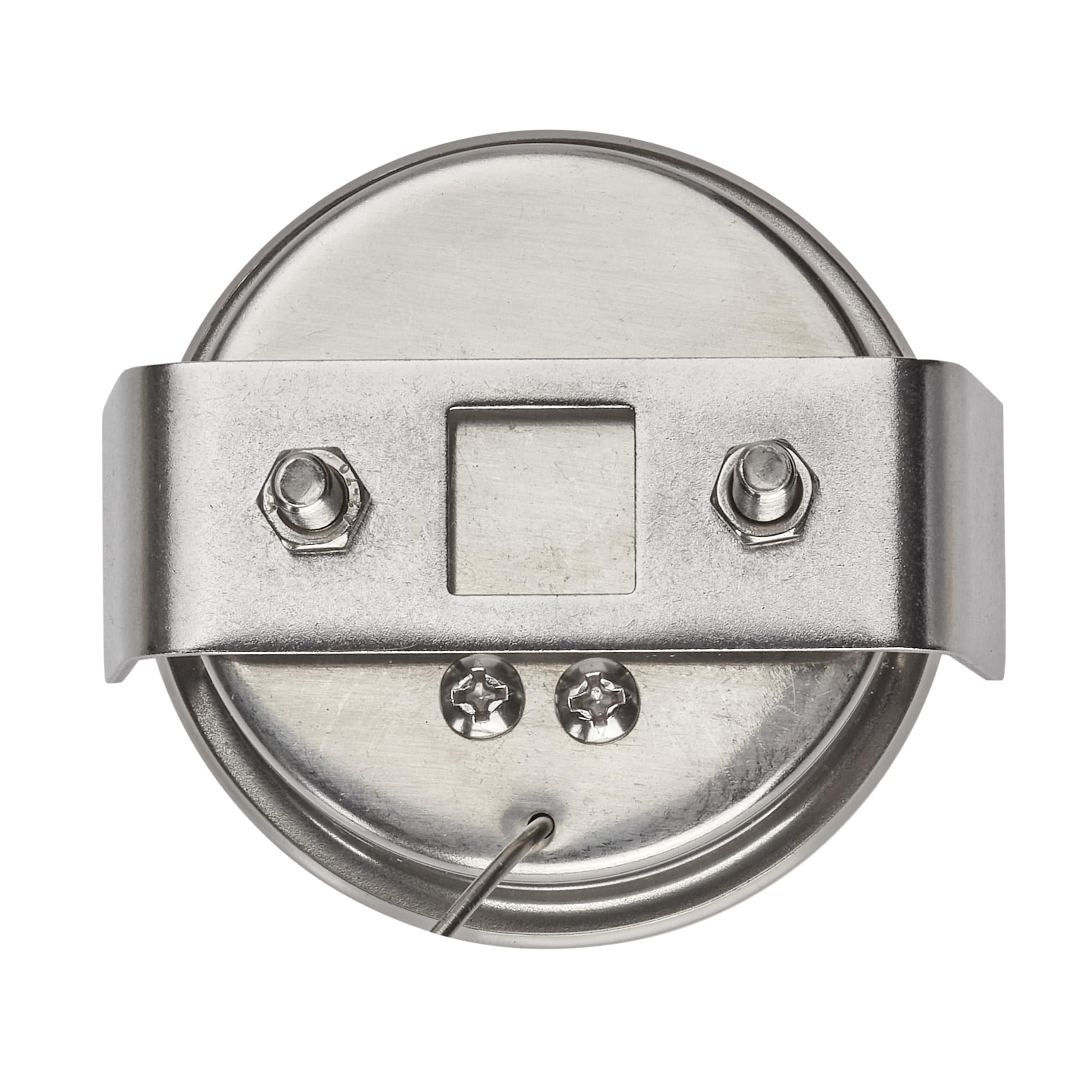 TFA Dostmann Thermomètre analogique, acier inoxydable, jusqu'à 500°C, 14.1037, pour four à pizza, à pierre, à bois ou le gril/smoker, sonde à câble, pièce de rechange ou accessoire, argenté