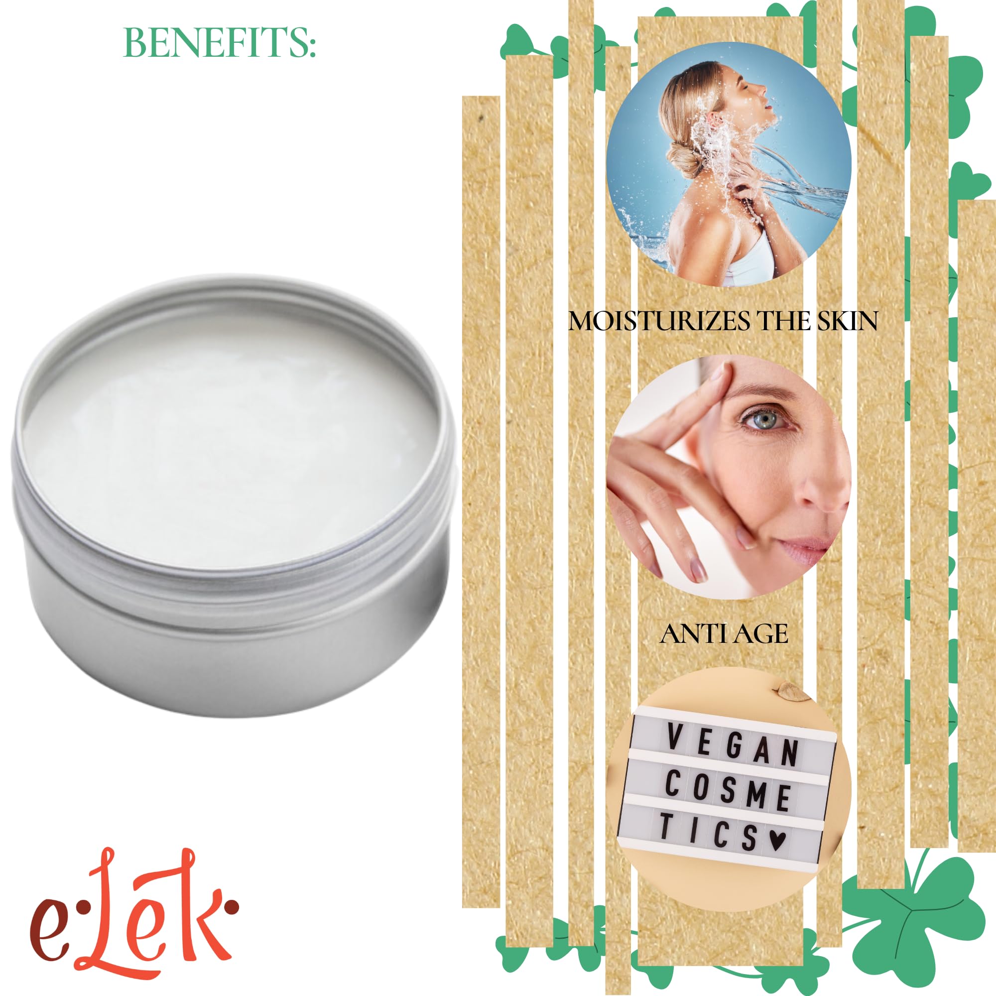 ELEK EtnaBIO Face Cream & Neck Cream with Mango Oil 50 ml, Dry Skin Face Care, Anti-Wrinkle Cream, Moisturising Cream - Image 2