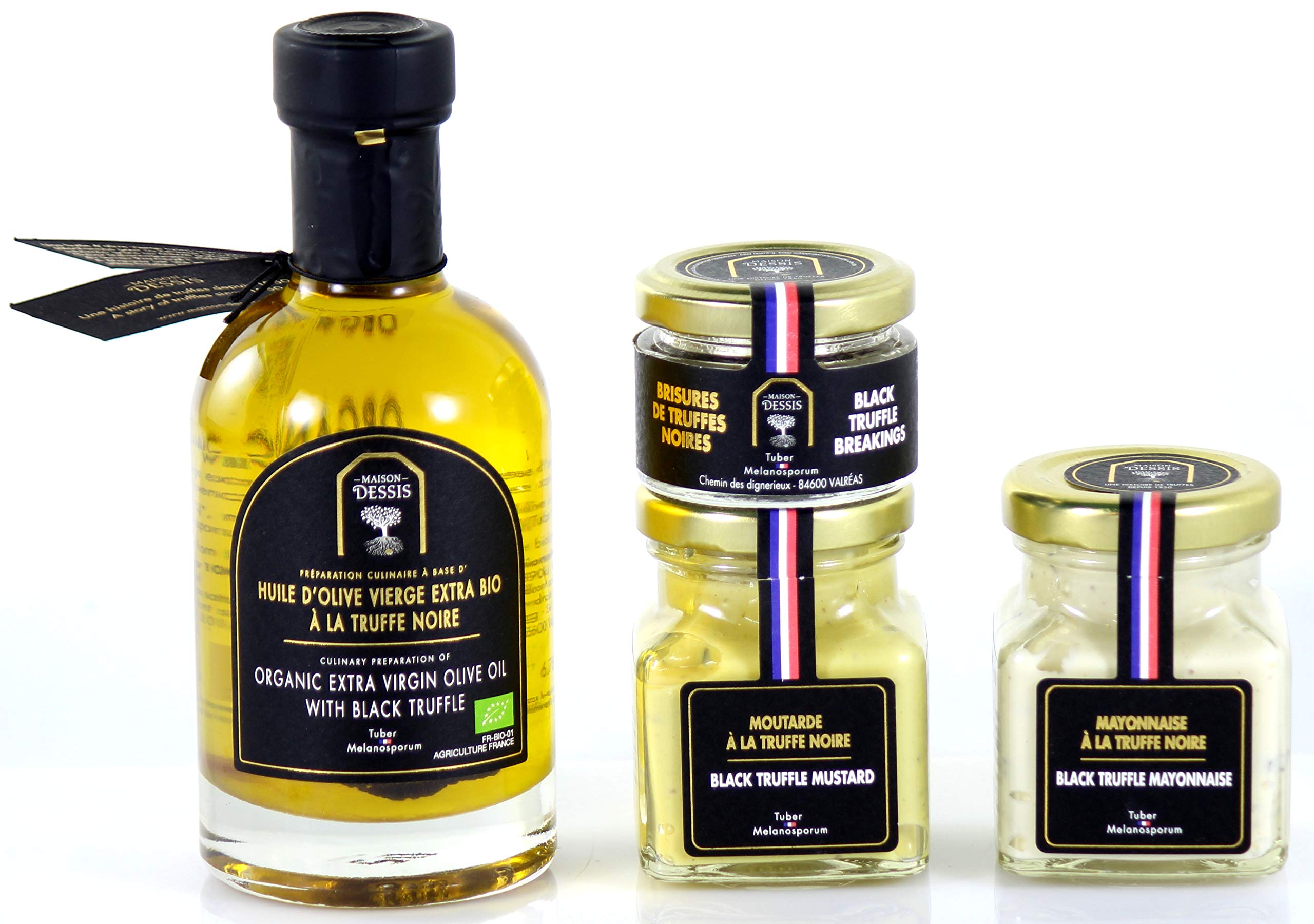 Coffret dégustation Truffes Noires d'hiver d'Exception - 4 produits raffinés dans un sublime étui en bois - Origine France
