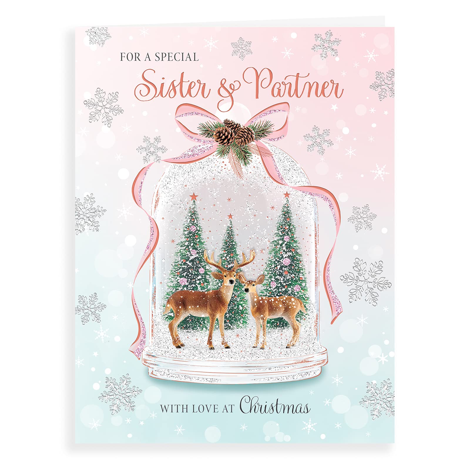Biglietto di auguri di natale con il personaggio dei cartoni animati di