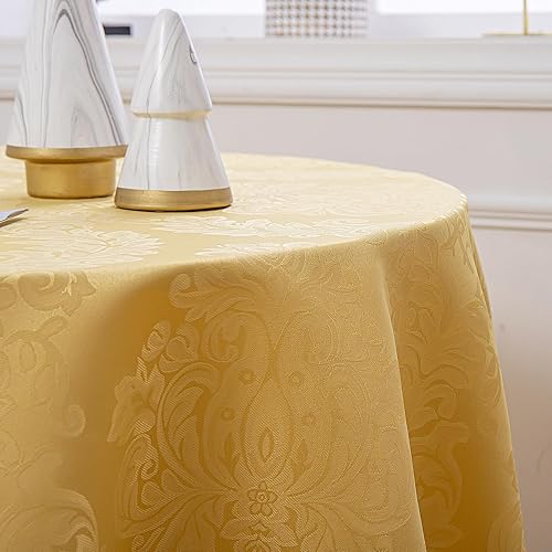 Miniatura 6 de HOMEJOY Mantel rectangular redondo, resistente a las manchas, impermeable, lavable, de poliéster, rectangular, rectangular, mantel de tela para