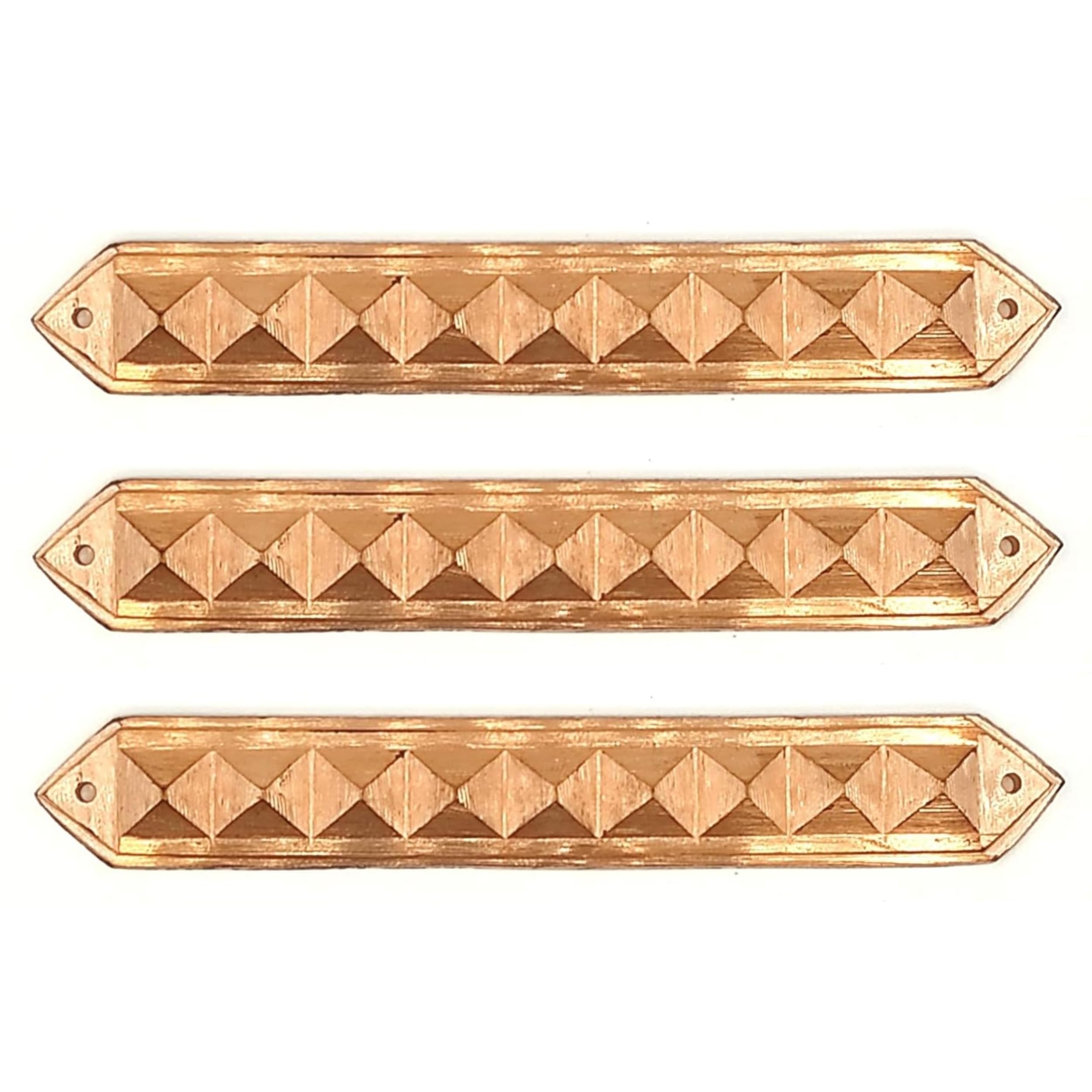 Plus Value Vastu Copper Pyramid Strip Divider Patti Virtual Partition Division Home & Office Toilet (Size 6.5 Inch, 3pcs)-picture-17