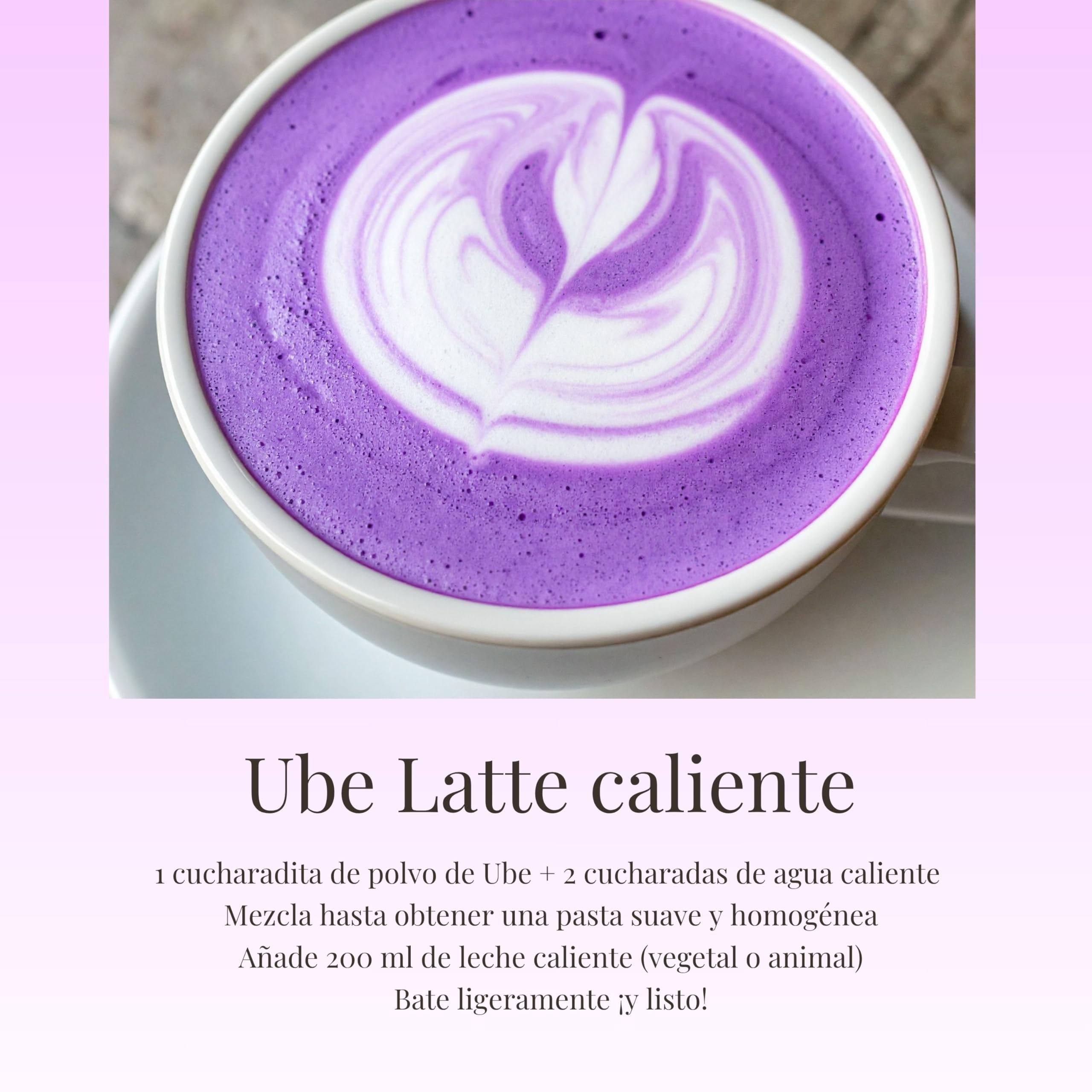 RINALYA® Polvo de Ube 100g – Ñame Morado Premium 100% Puro – Origen Filipinas