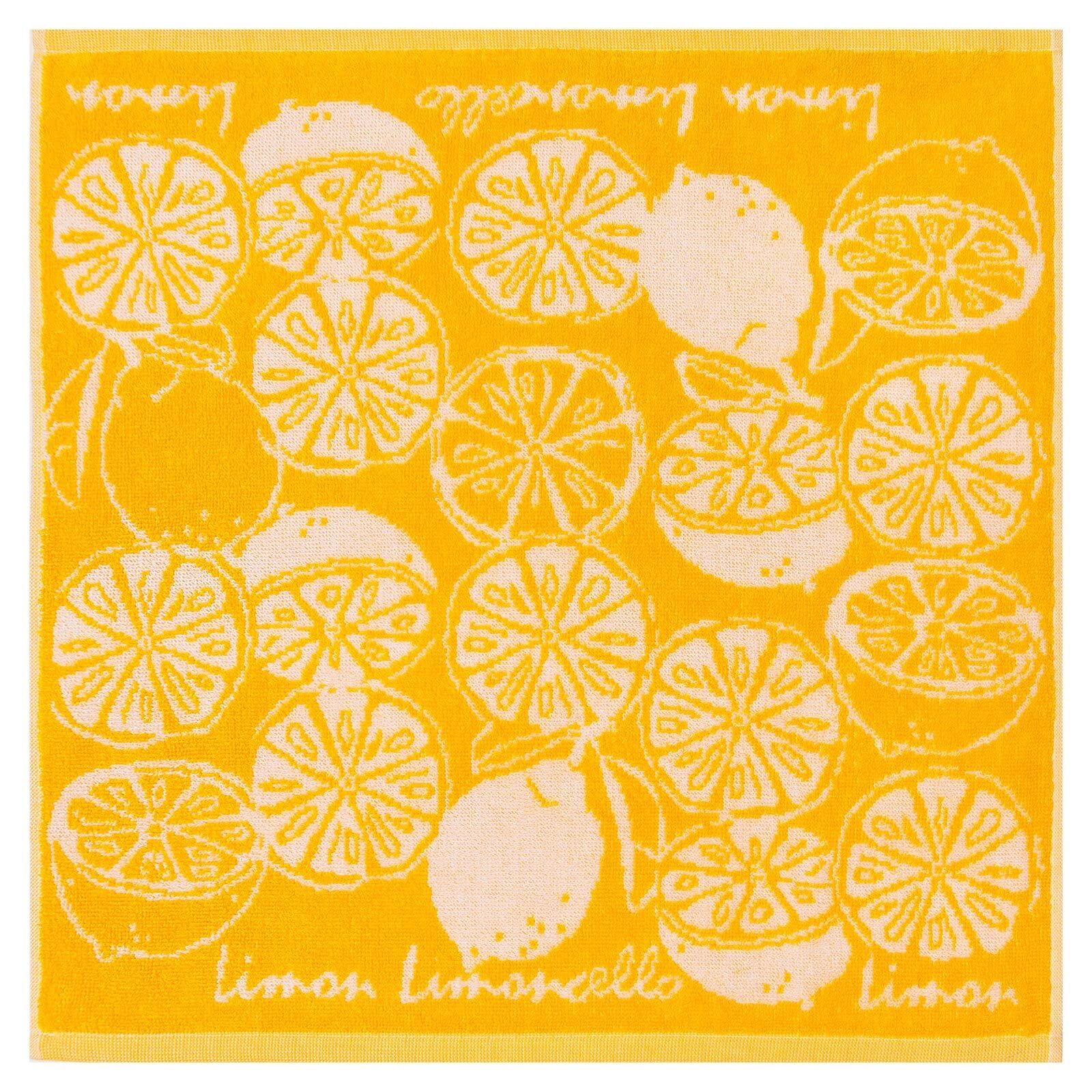 Kracht Küchen Textilien Limoncello Frottier Küchentuch 50x50 cm gelb 3er Pack