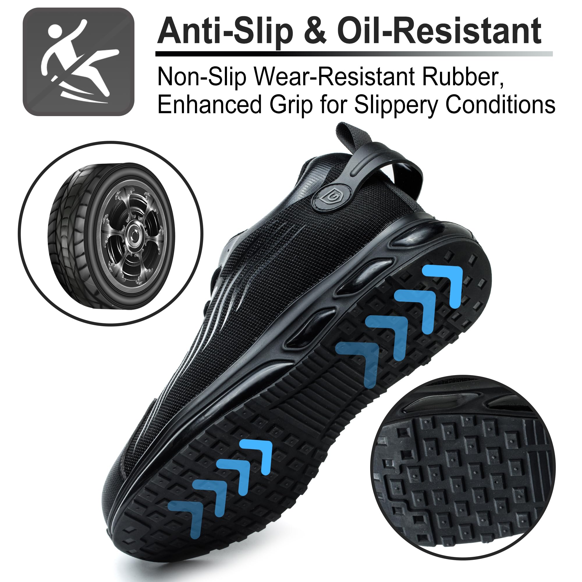 Scarpe Antinfortunistiche Uomo Donna Scarpe Antinfortunistica con Punta in Acciaio Leggero Scarpe da Lavoro Antiforatura Comodo Moda Scarpe Protettive Industriali Ammortizzazione 38EU-46EU