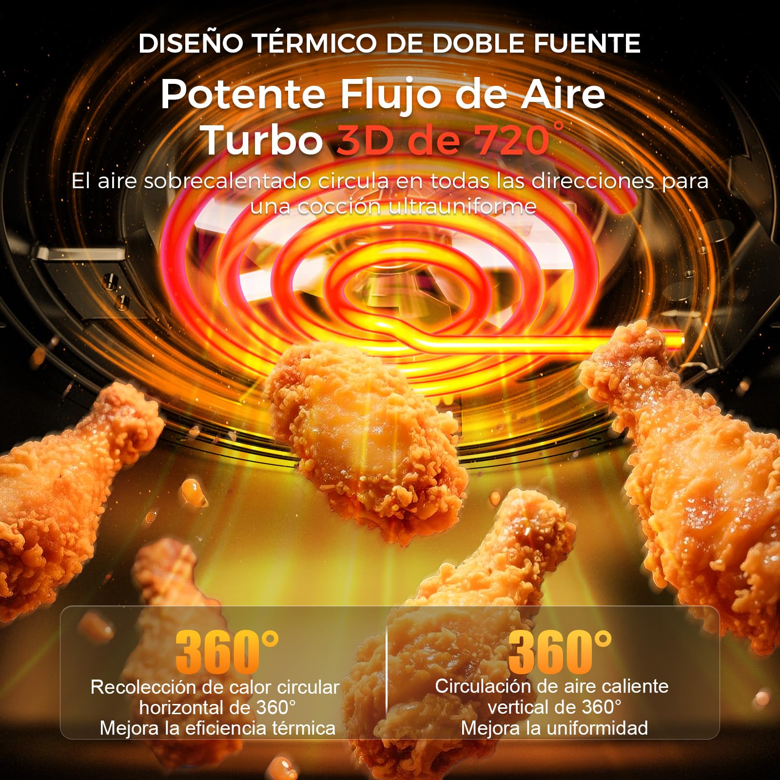 YASHE 4,2L Freidora Aire con Pantalla Táctil LED de Vidrio Templado, 1500W Sin Aceite Air Fryer 6 Programas Automáticos, Temperatura y Tiempo Ajustables, Cesta Antiadherente Apta para Lavavajillas