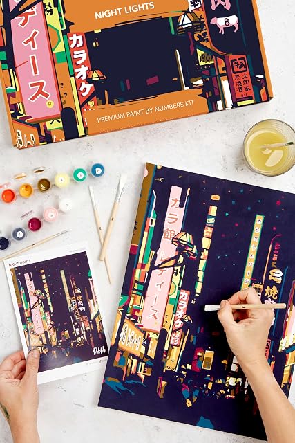 Foto 3 de 6 de Dabble Kit de Pintura por Números Pintar por Números para Adultos Principiantes con Lienzo