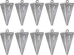 Chumbadas De Pirâmide Pesos De Pesca Chumbada De Pesca, Pesos De Pesca De Água Salgada Chumbadas Para Água Salgada Equipamento De Pesca De Surf 1Oz 2Oz 3Oz