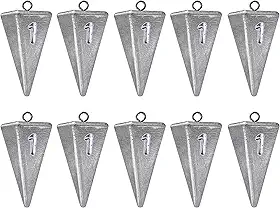 Chumbadas De Pirâmide Pesos De Pesca Chumbada De Pesca, Pesos De Pesca De Água Salgada Chumbadas Para Água Salgada Equipamento De Pesca De Surf 1Oz 2Oz 3Oz