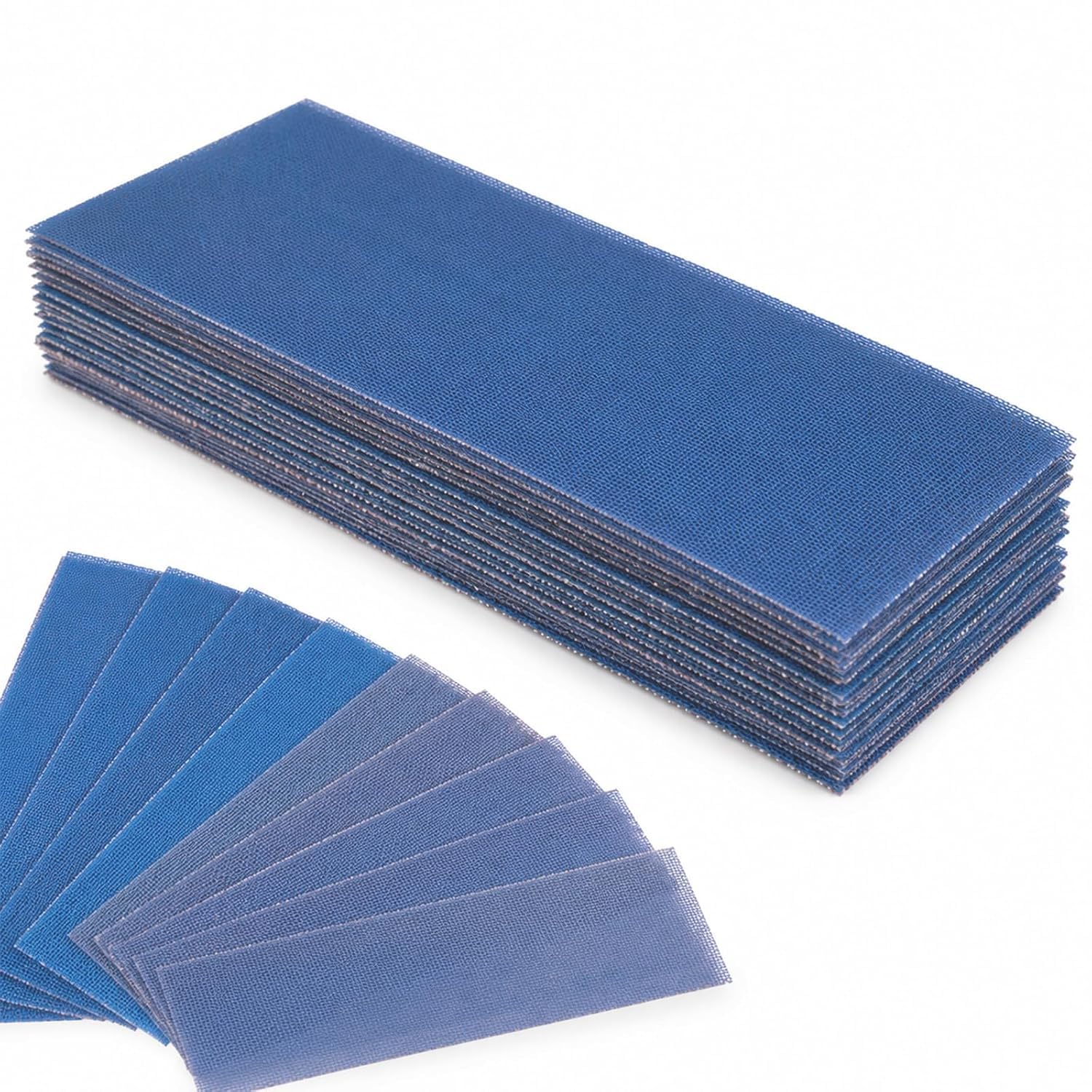FASTPLUS 80x230mm Mesh Sandpaper Strips 120 Grit Dust Free Sanding Sheets