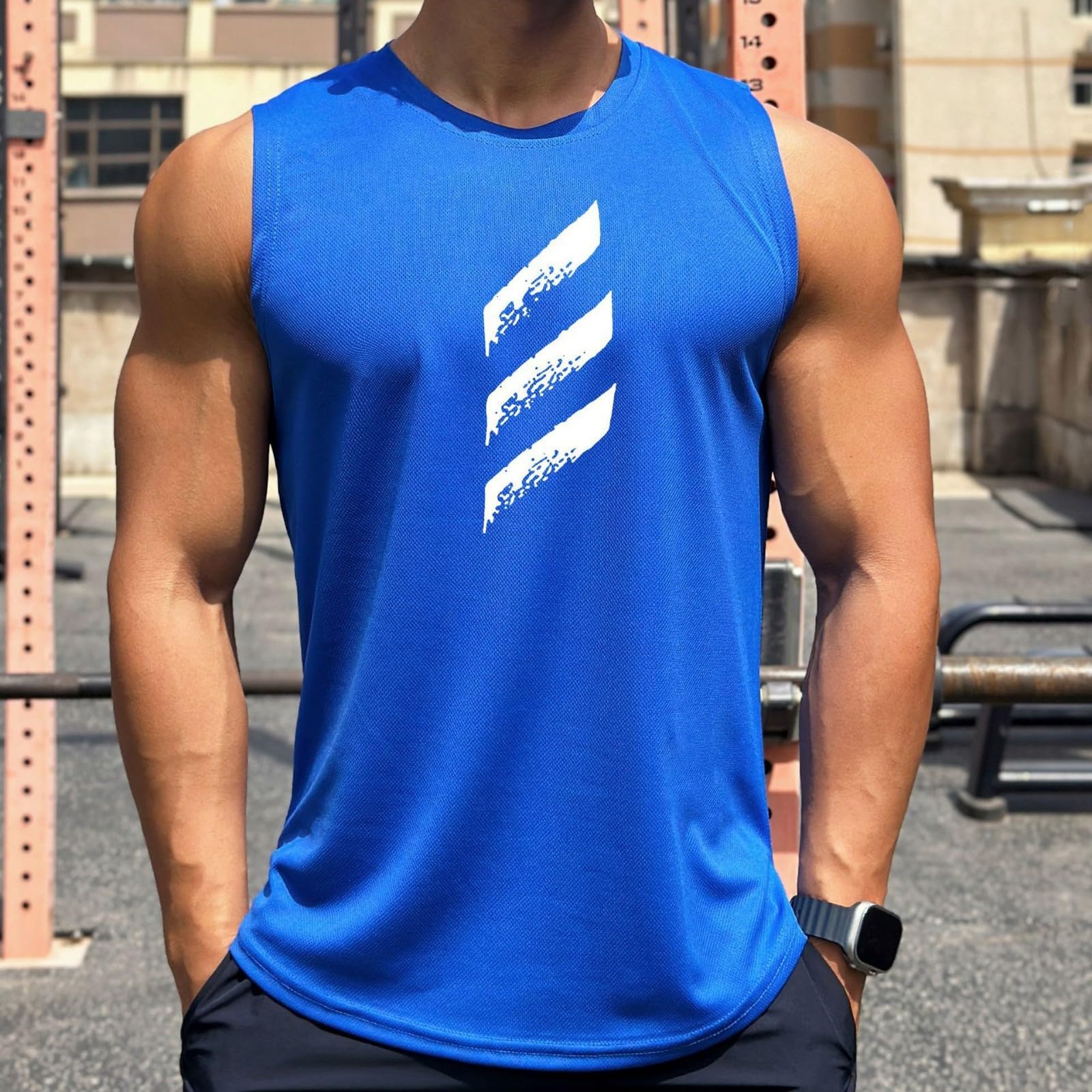 Canottiera Palestra Uomo, Maglietta Senza Maniche Uomo, Senza Maniche Oversize Maglietta Casual Bodybuilding Ad Asciugatura Rapida Magliette Smanicate Sportiva Corsa Canotte Uomo Canotte Uomo Estive